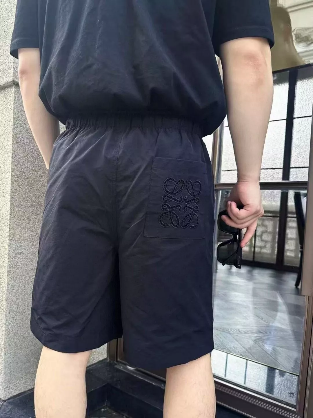 로에베 아나그램 자수 펀칭 쇼츠 상세 이미지 13