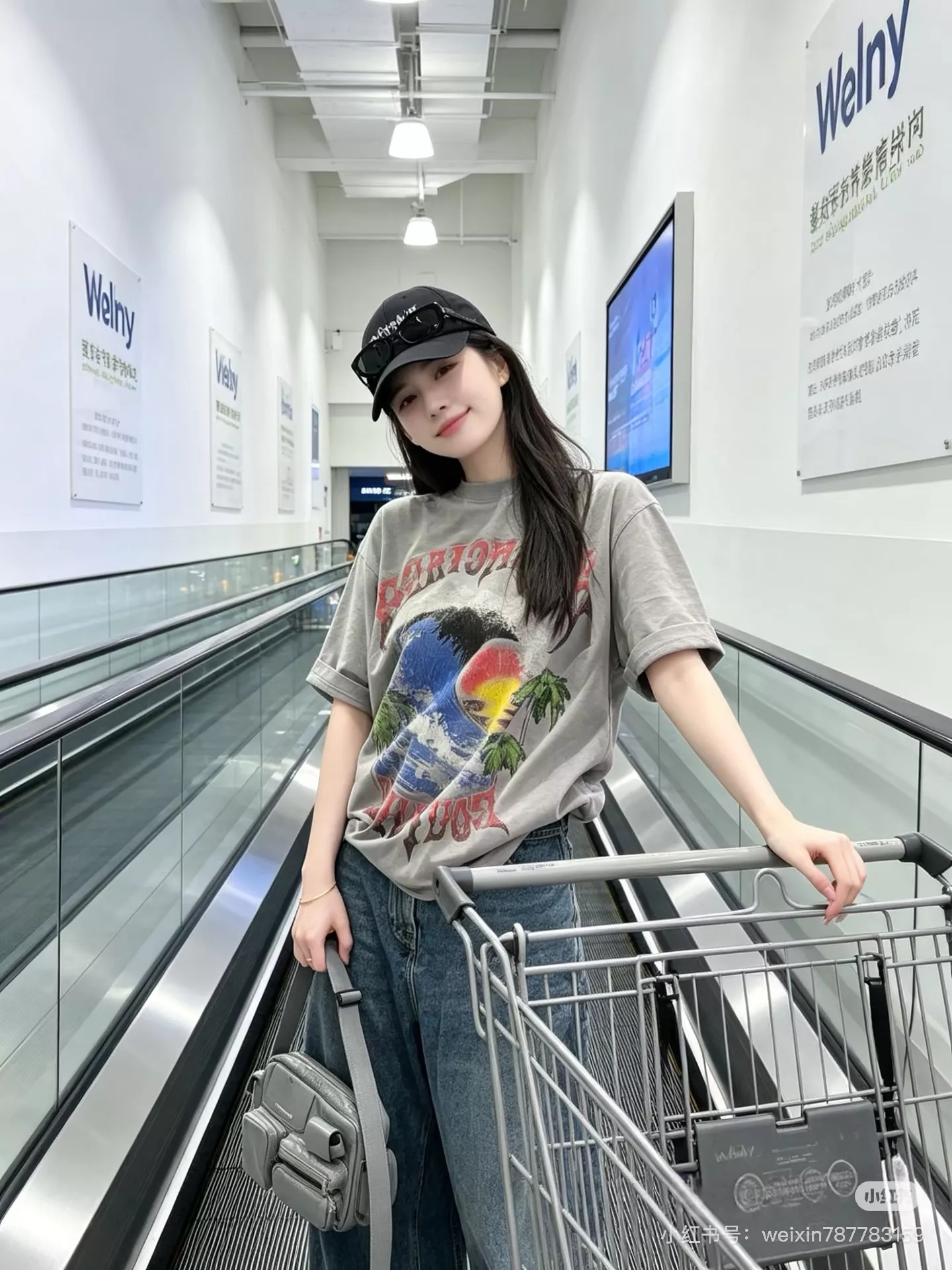 발렌시아가 빈티지 서퍼 프린트 반팔 티셔츠 상세 이미지 12