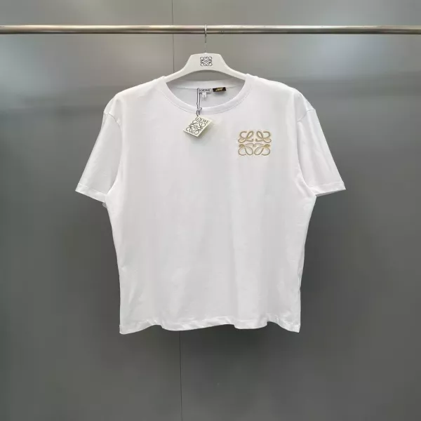 로에베 아나그램 자수 오버핏 반팔 티셔츠