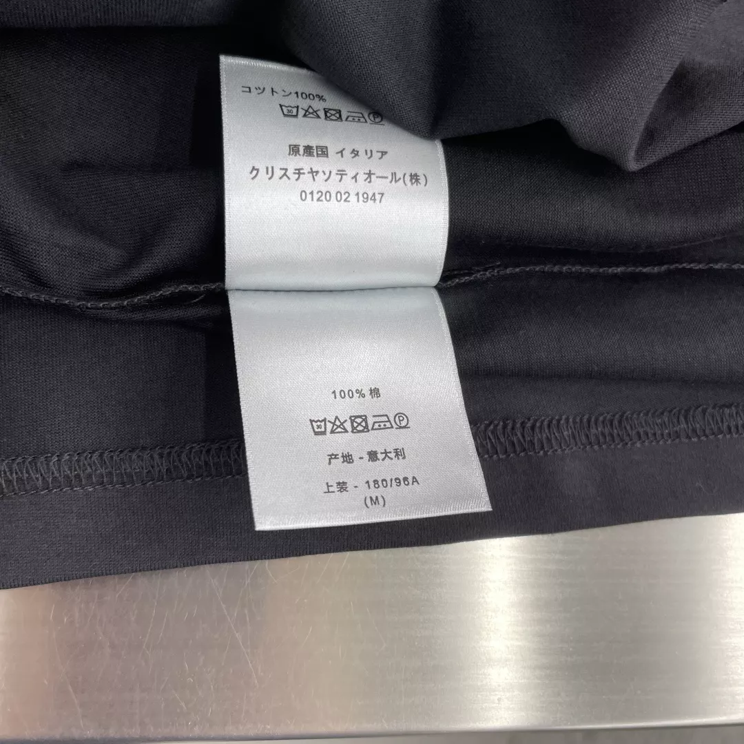 디올 자수 디테일 코튼 반소매 티셔츠 상세 이미지 7