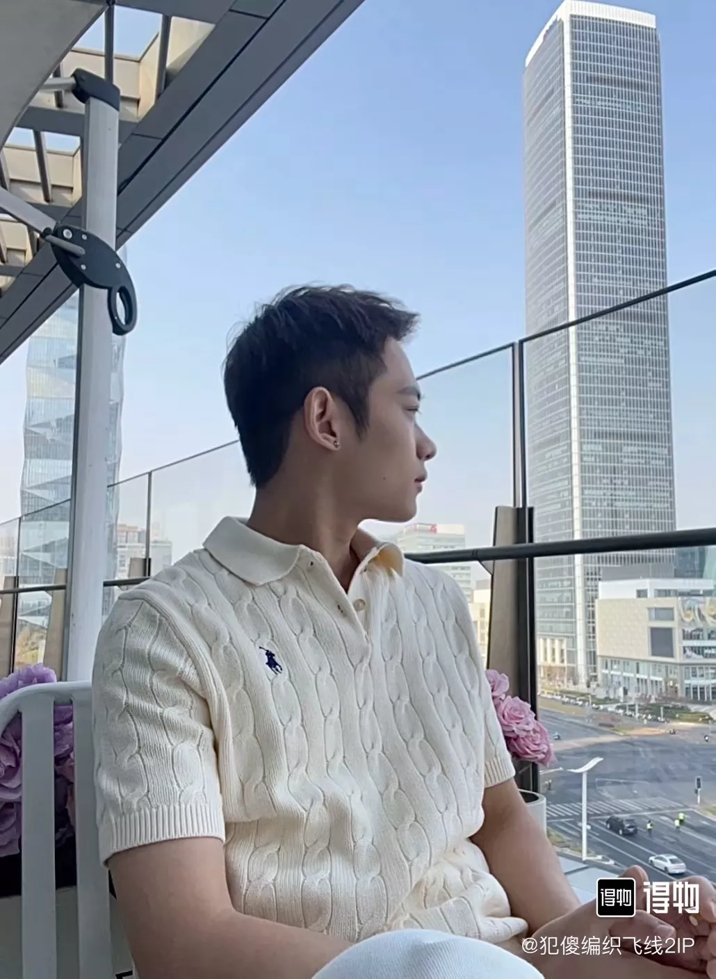 랄프로렌 케이블 짜임 로고 카라 니트 탑 상세 이미지 29
