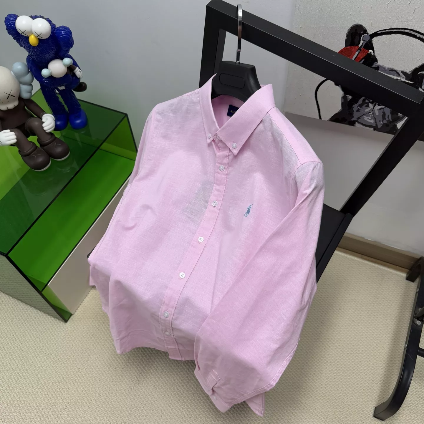 랄프로렌 클래식 포니 자수 코튼 린넨 셔츠 상세 이미지 8
