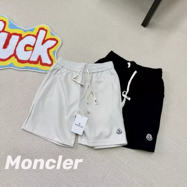 몽클레어 자수 로고 코튼 쇼츠