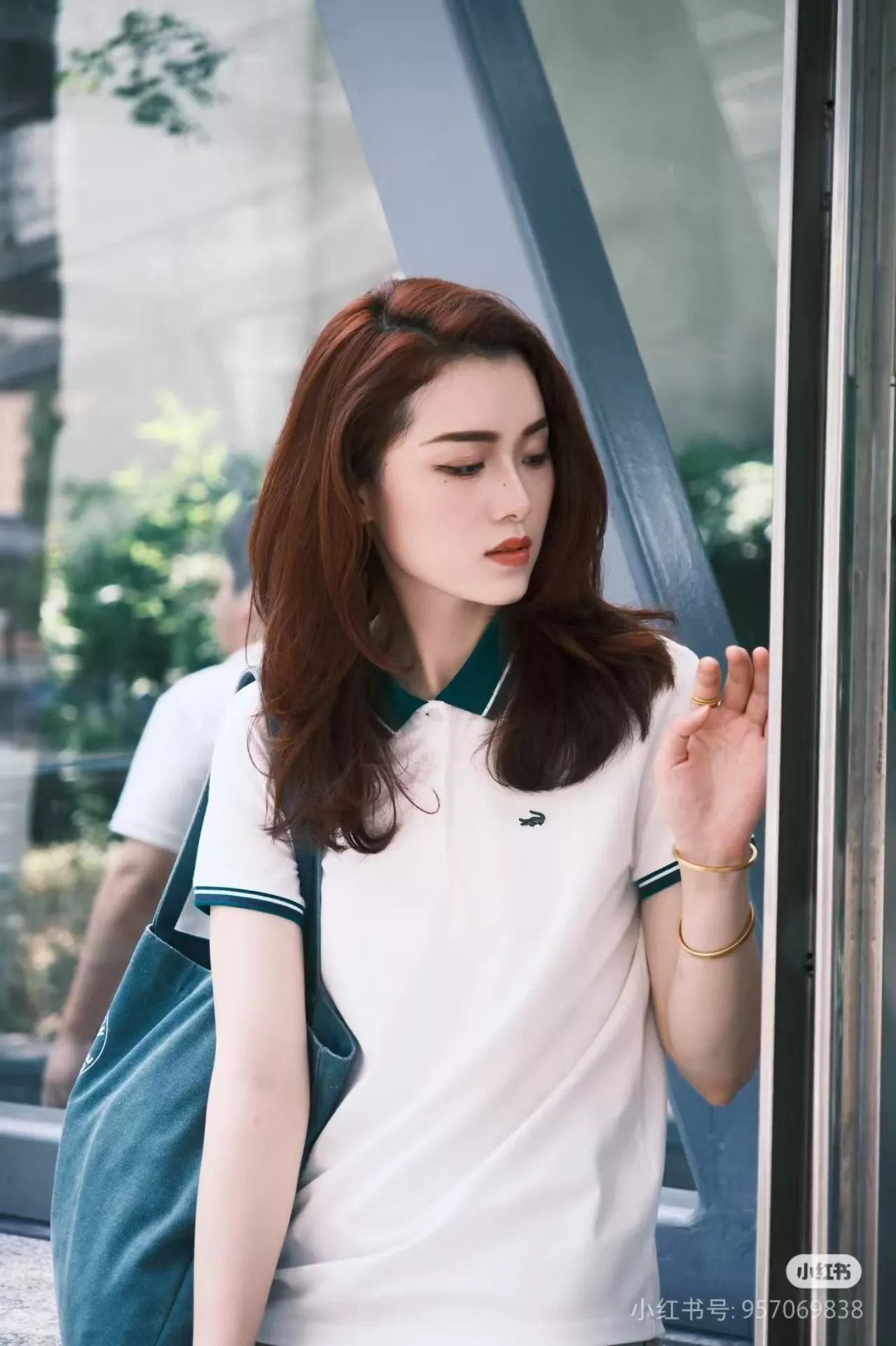라코스테 클래식 자수 로고 폴로 반소매 상의 상세 이미지 39