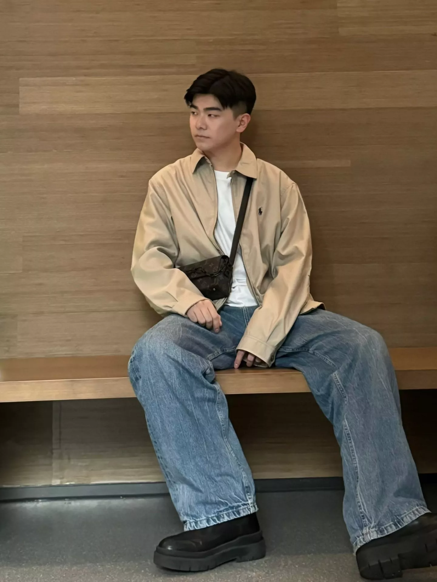 랄프로렌 클래식 체크 안감 카라 집업 아우터 상세 이미지 22