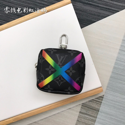 루이비통 레인보우 모노그램 코인 파우치 참
