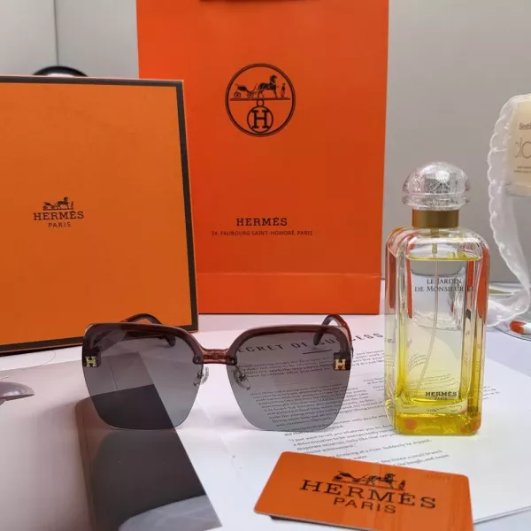에르메스 차색 메탈 장식 선글라스 기프트 세트