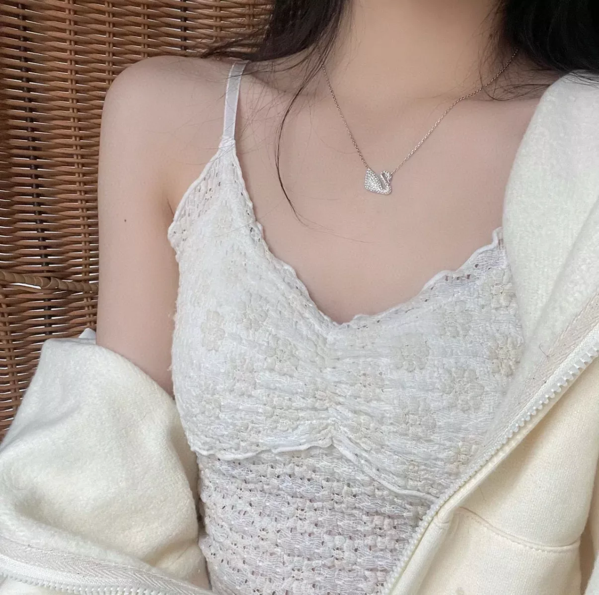 스와로브스키 실버 스완 펜던트 주얼리 상세 이미지 8