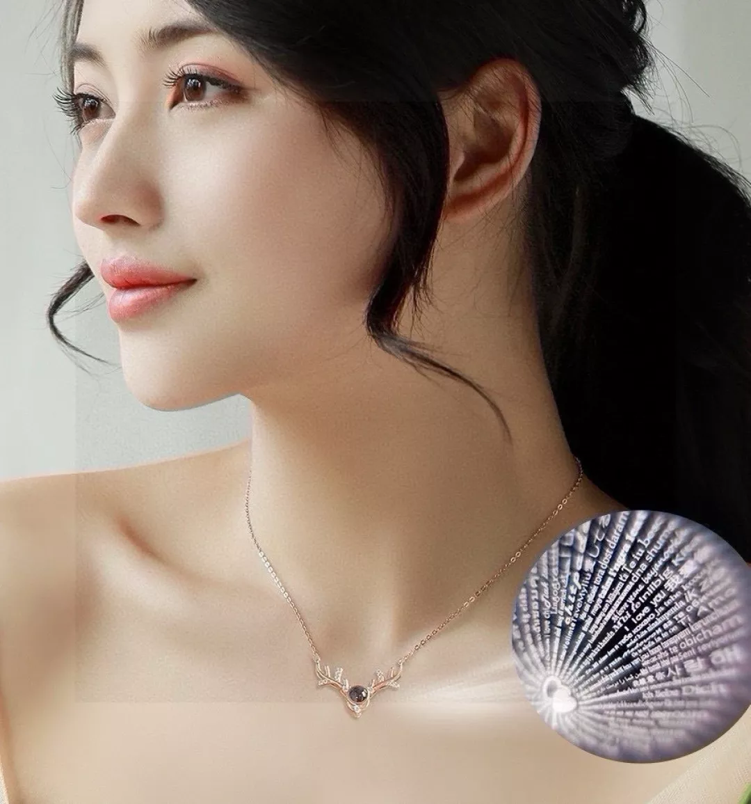 노브랜드 사슴뿔 모티브 실버 목걸이 선물세트 상세 이미지 9
