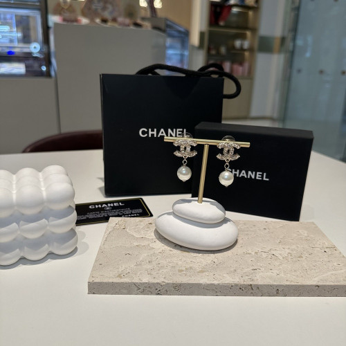 샤넬 진주 드롭 이어링