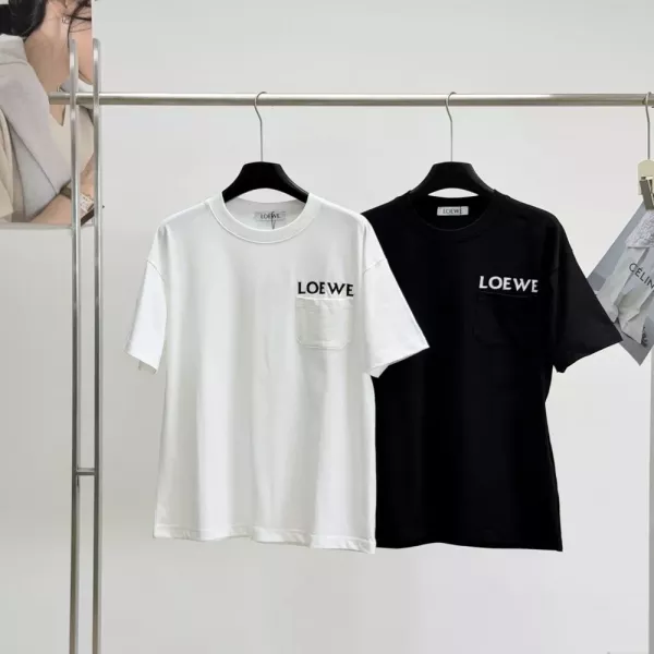 로에베 포켓 레터 자수 티셔츠