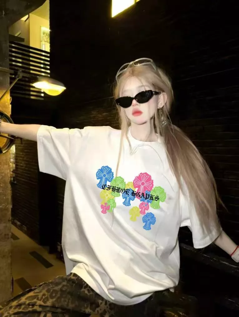 크롬하츠 컬러 프린트 로고 티셔츠 상세 이미지 11