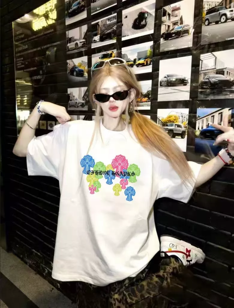 크롬하츠 컬러 프린트 로고 티셔츠 상세 이미지 10