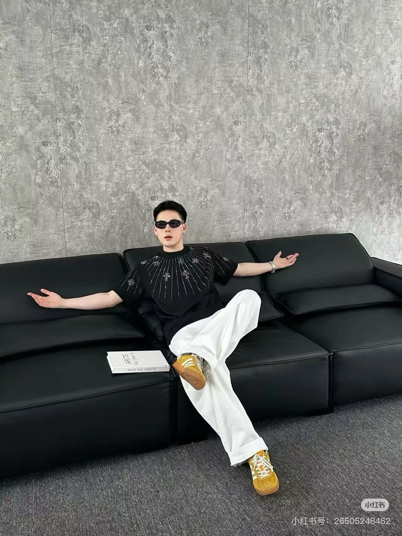 크롬하츠 방사형 크로스 프린트 티셔츠 상세 이미지 12