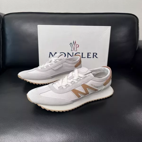 몽클레어 가죽 배색 스니커즈
