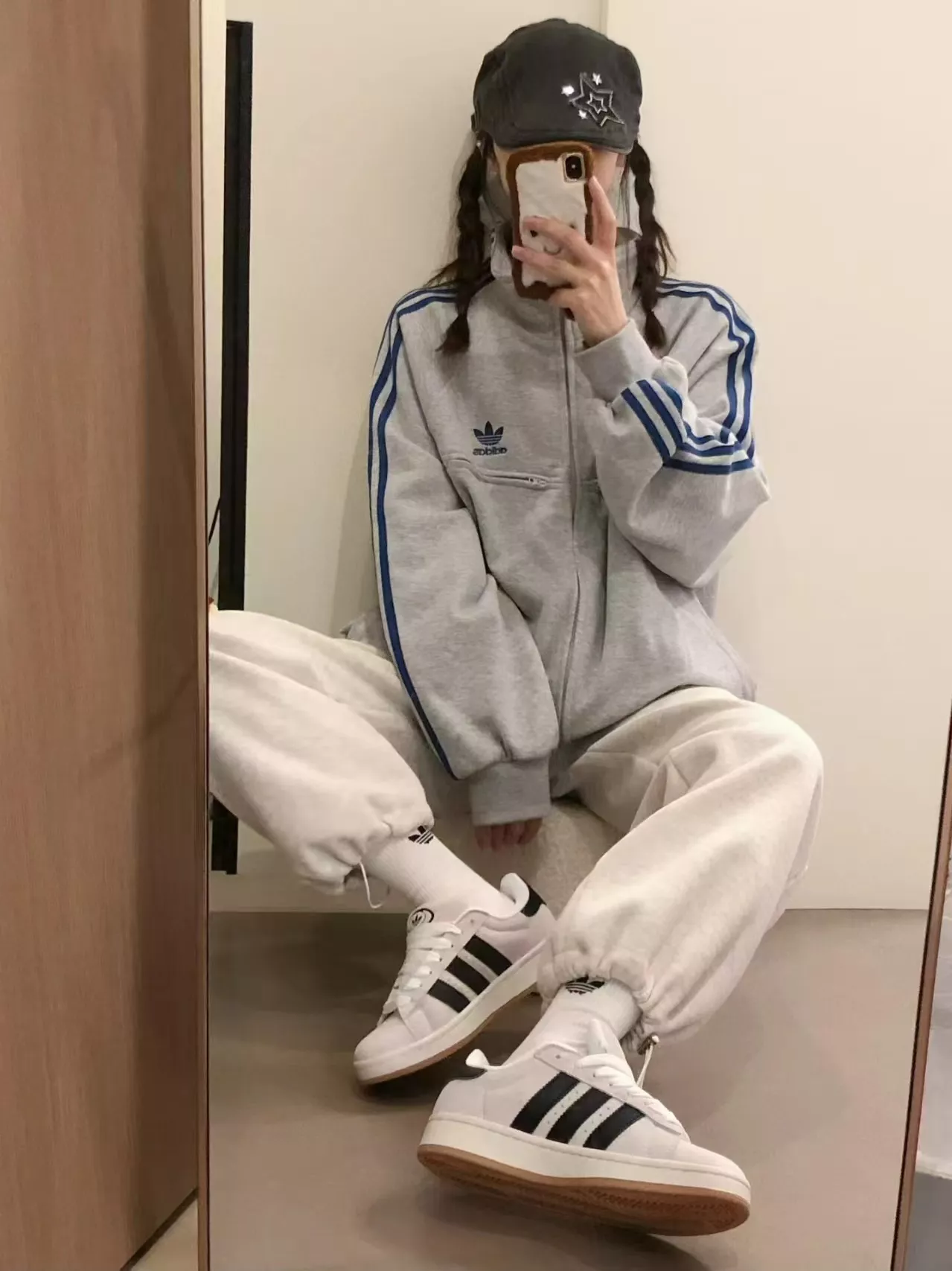 아디다스 삼선 스탠드넥 자수 로고 아우터 상세 이미지 20