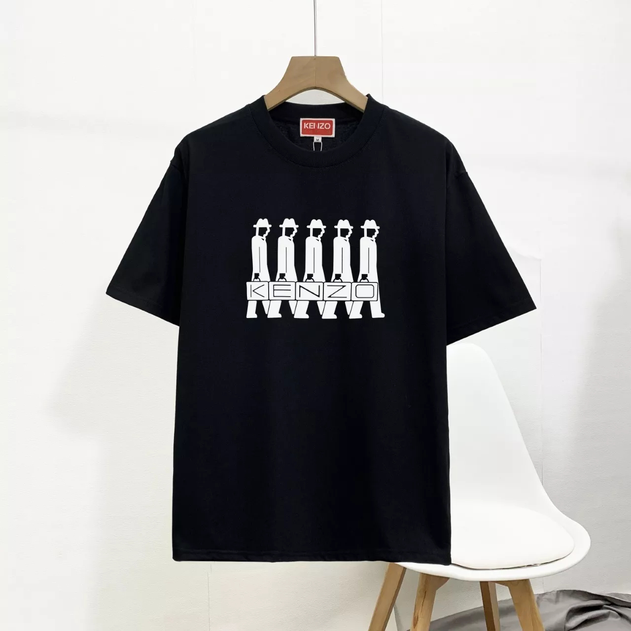 겐조 로고 프린트 라운드 코튼 상의 상세 이미지 1