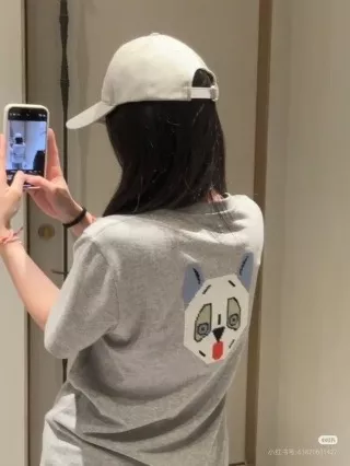로에베 루이스 웨인 협업 고양이 자수 반팔 상의 상세 이미지 29