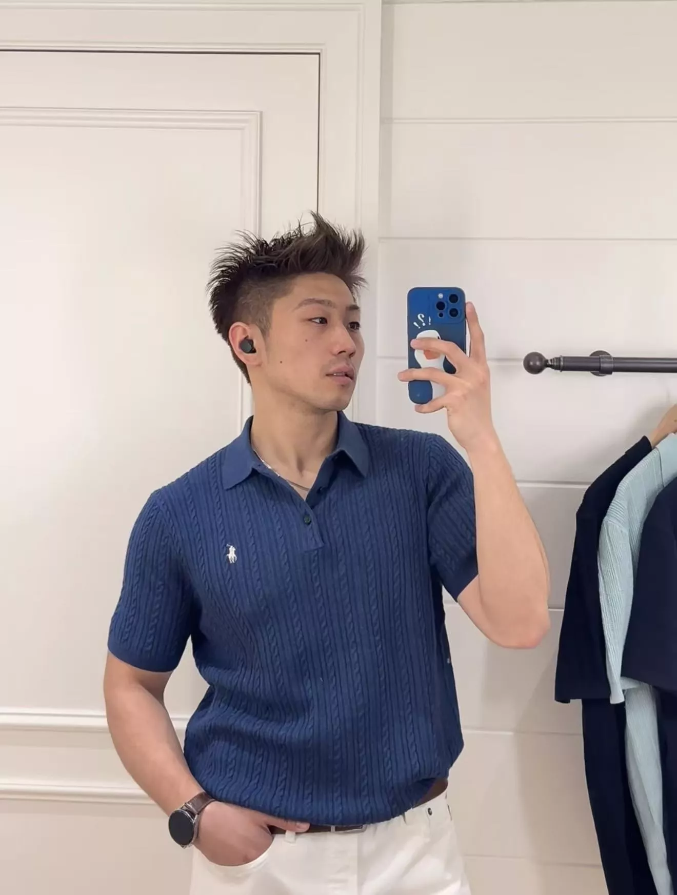 랄프로렌 케이블 짜임 폴로 니트 상의 상세 이미지 33