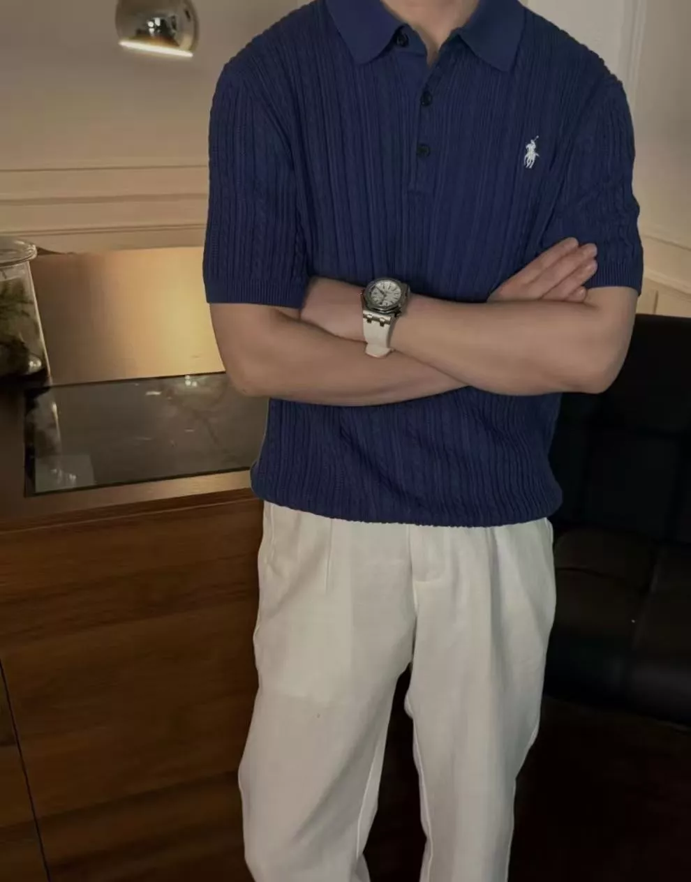 랄프로렌 케이블 짜임 폴로 니트 상의 상세 이미지 29