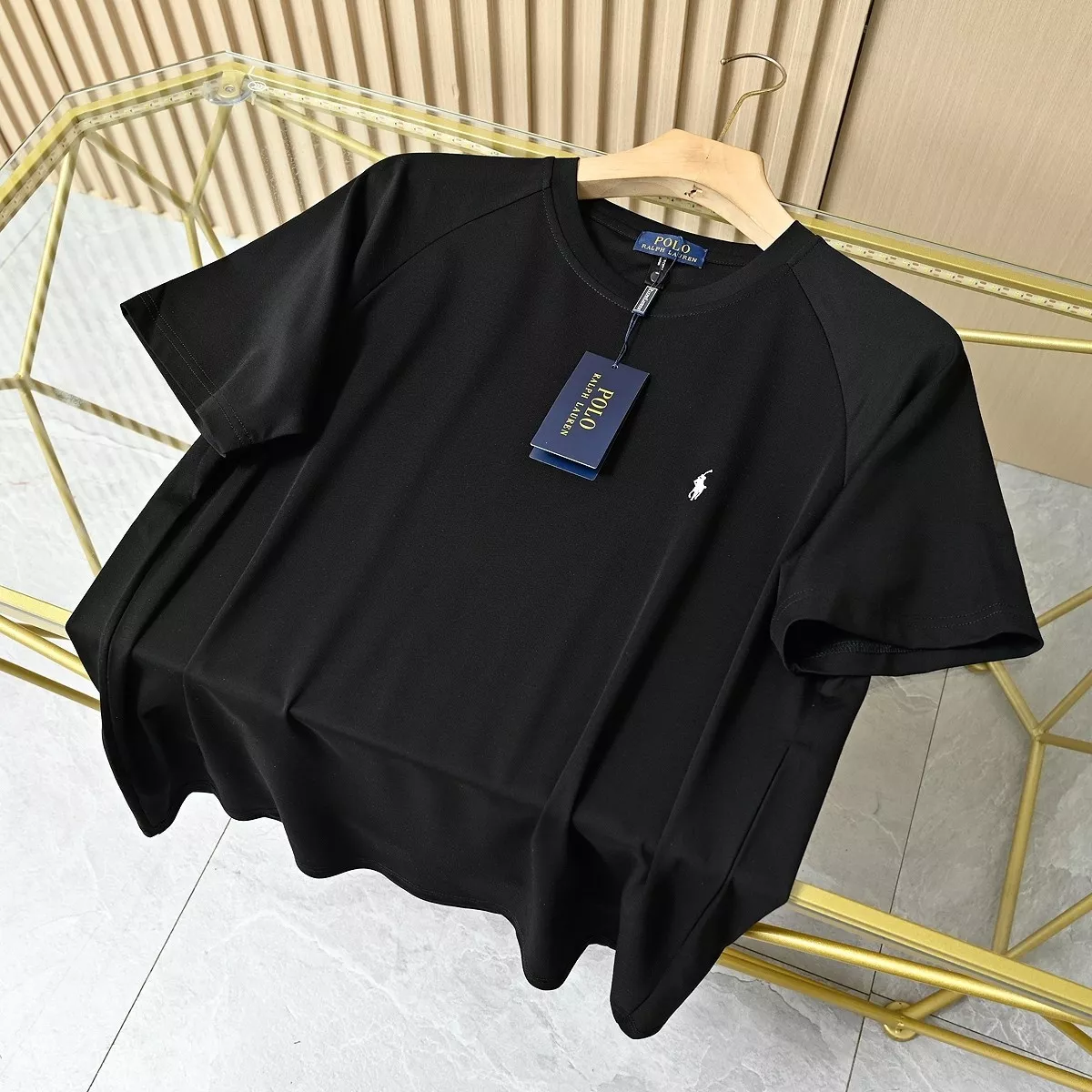 랄프로렌 자수 로고 라운드넥 반팔 상의 상세 이미지 2