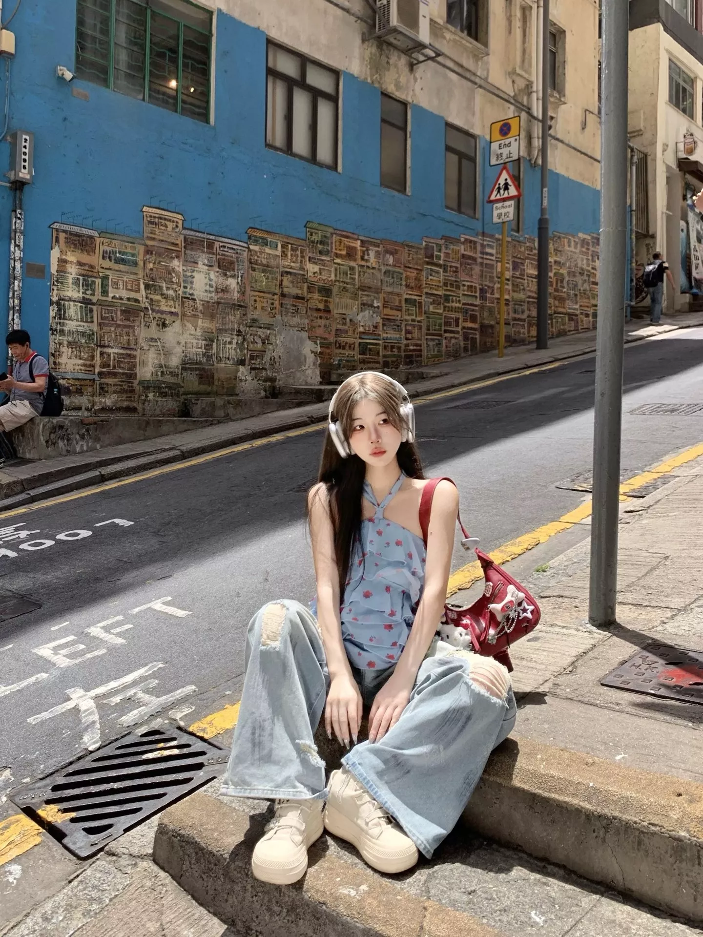 크롬하츠 빈티지 워싱 더블 웨이스트 와이드 데님 상세 이미지 26