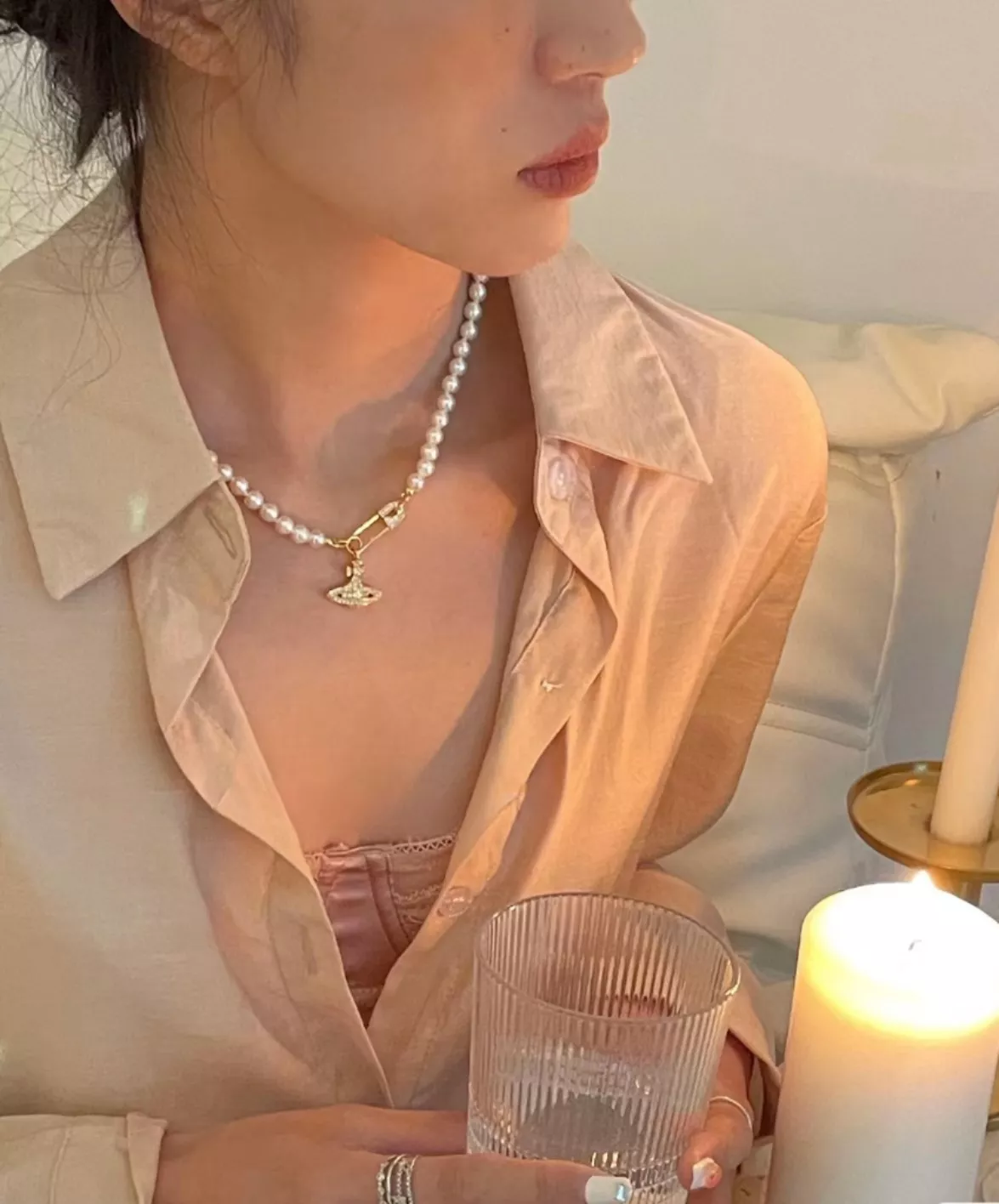 비비안웨스트우드 토성 진주 장식 네크리스 상세 이미지 26
