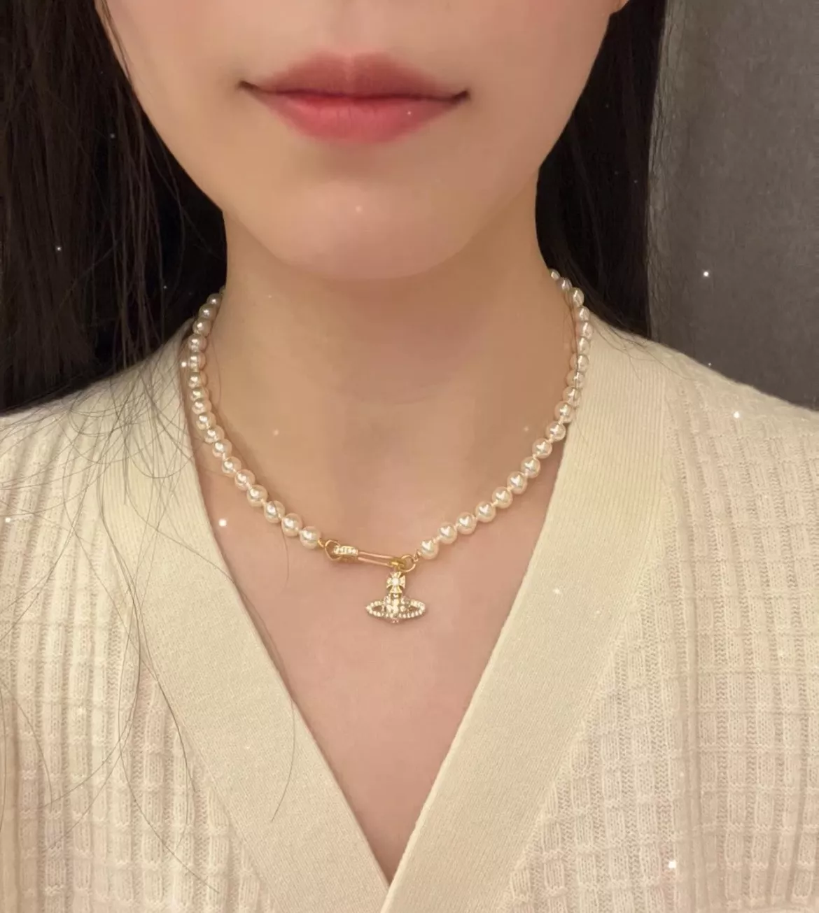 비비안웨스트우드 토성 진주 장식 네크리스 상세 이미지 27