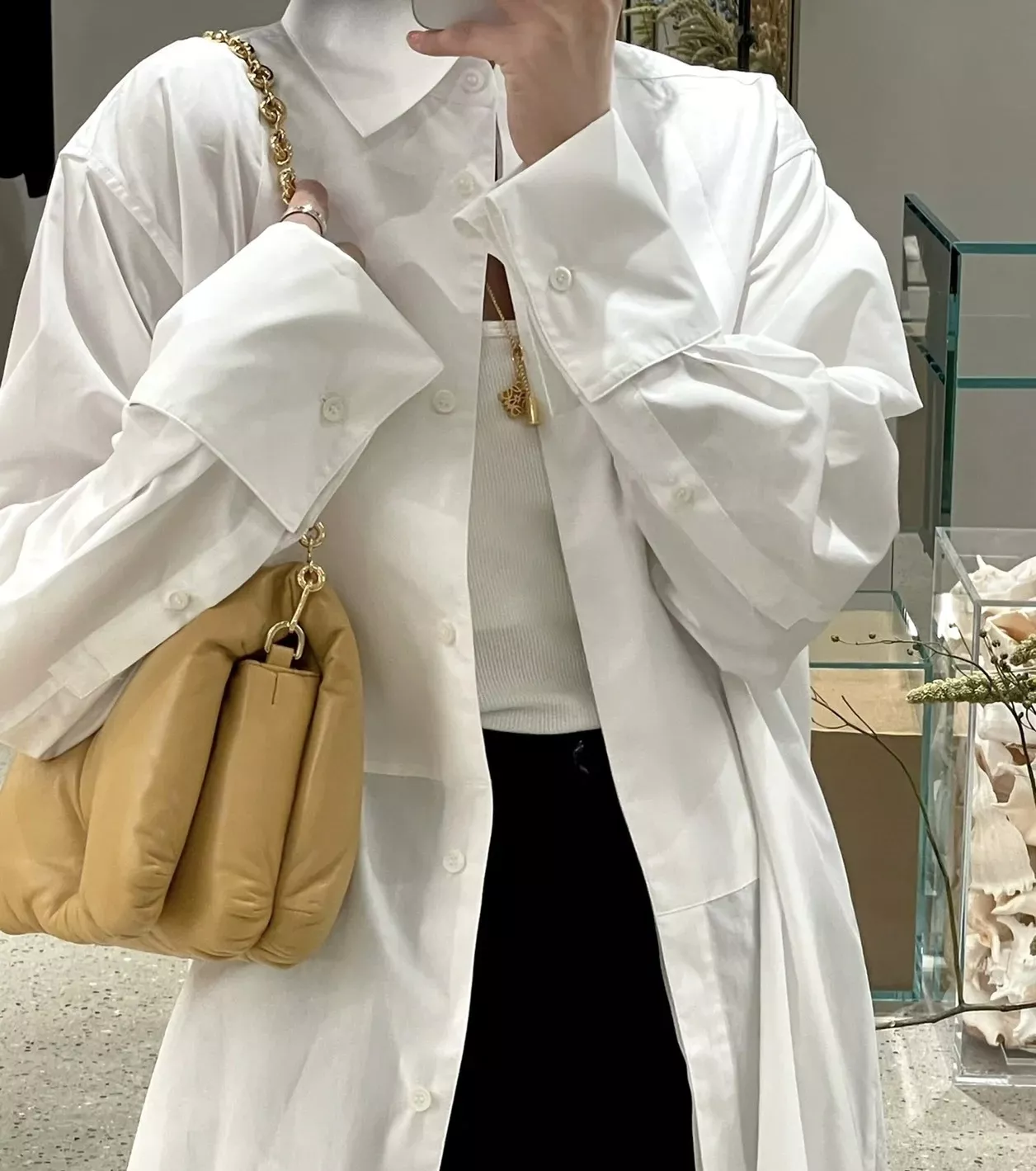 로에베 더블 펜던트 체인 네크리스 상세 이미지 25