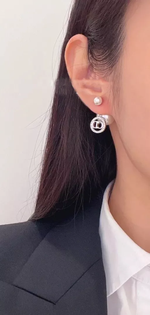 디올 더블 펄 크리스탈 이어스터드 상세 이미지 9