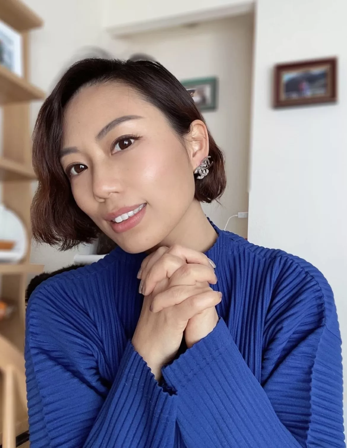 샤넬 비대칭 더블C 로고 이어 장식 상세 이미지 34