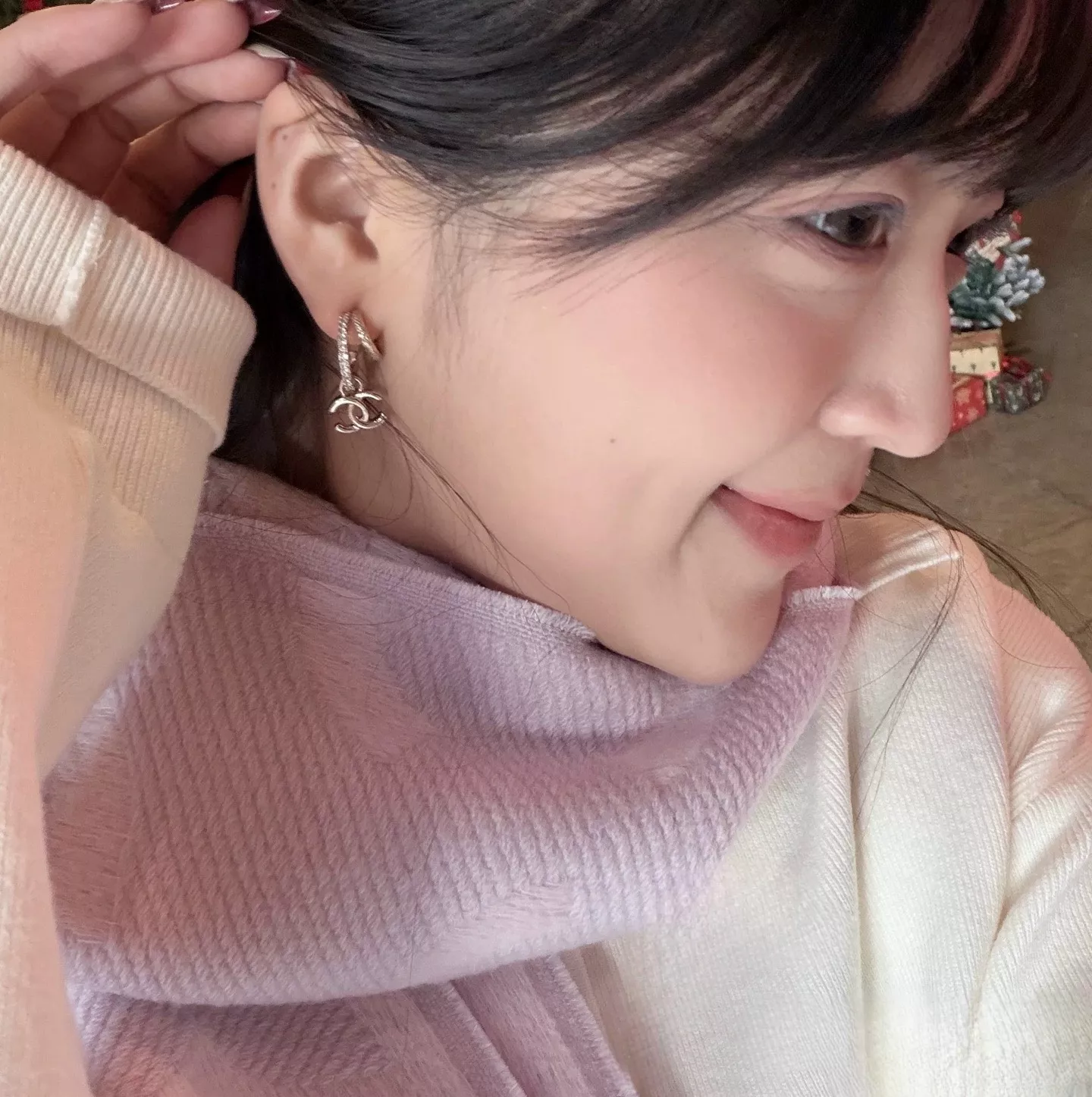 샤넬 더블 씨 후크 드롭 이어링 상세 이미지 10