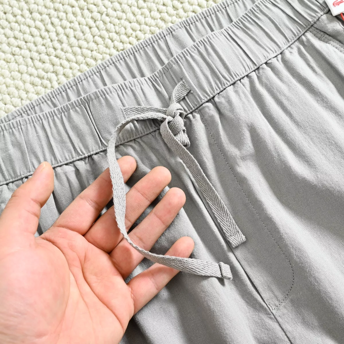 라코스테 여름 린넨 밴딩 허리 캐주얼 팬츠 상세 이미지 12