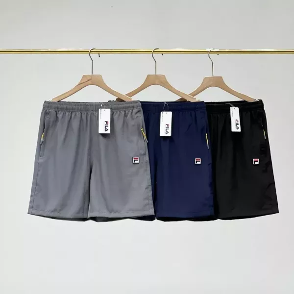 휠라 클래식 로고 경량 속건 반바지