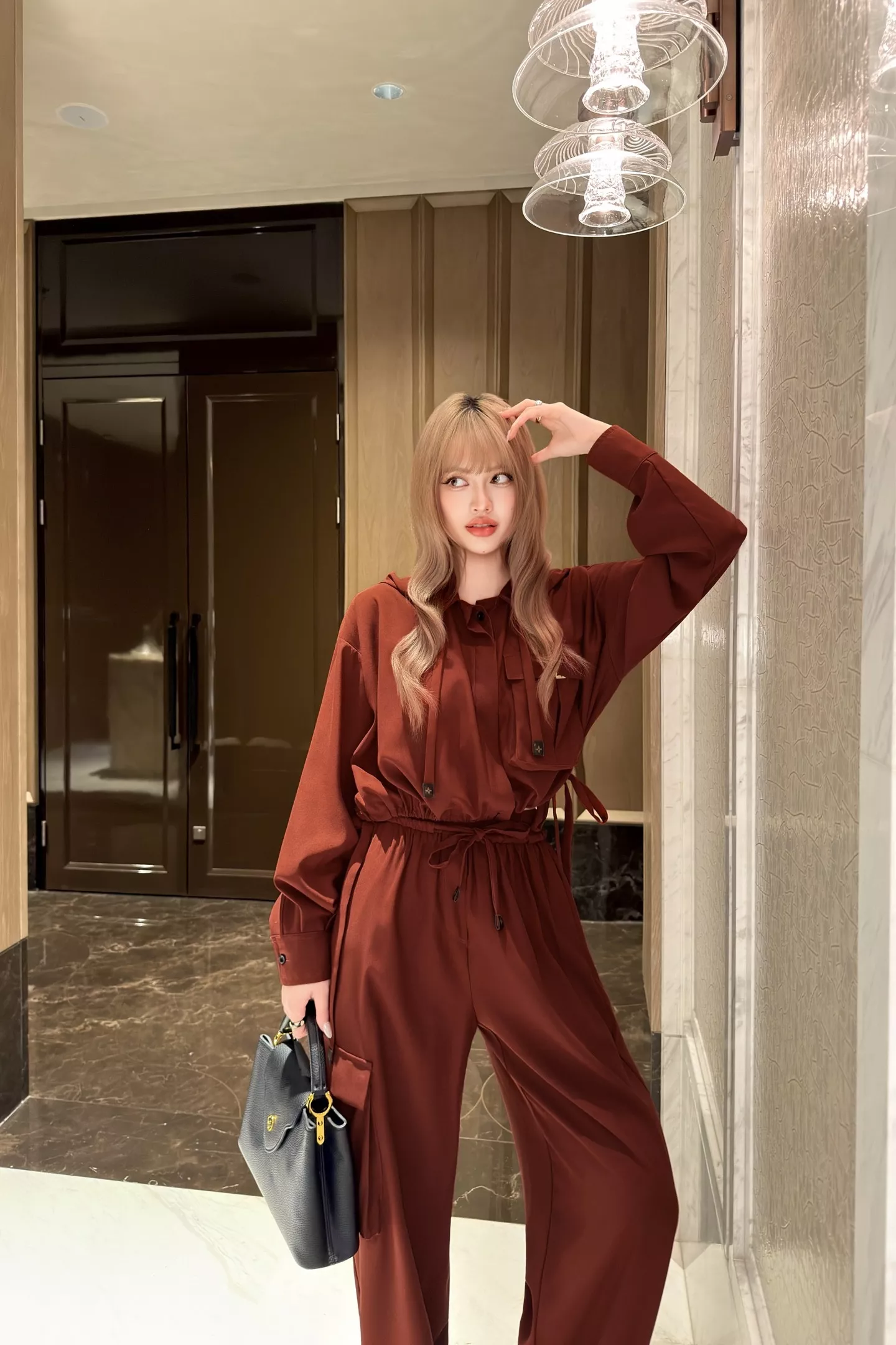 로로피아나 드로스트링 와이드 팬츠 상세 이미지 25
