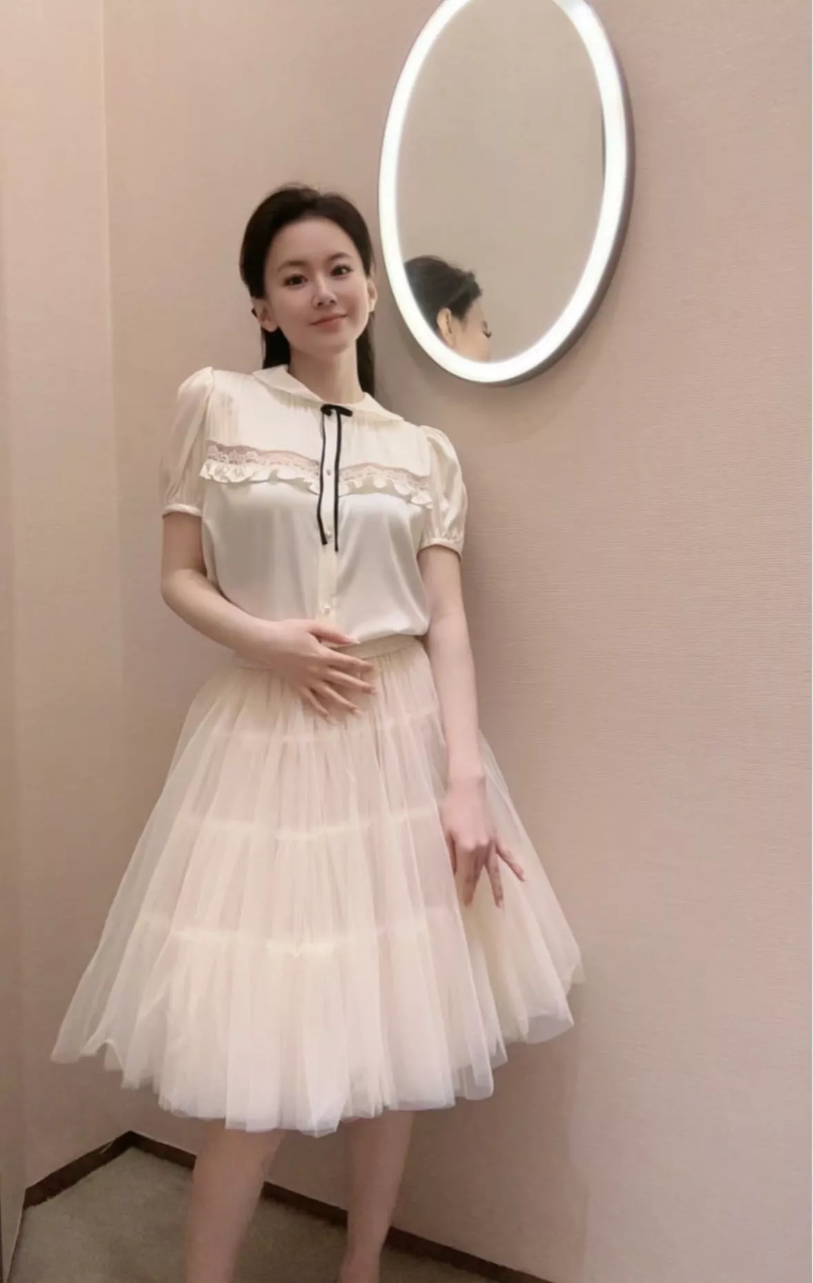 노브랜드 멀티 레이어 메쉬 스커트 상세 이미지 11