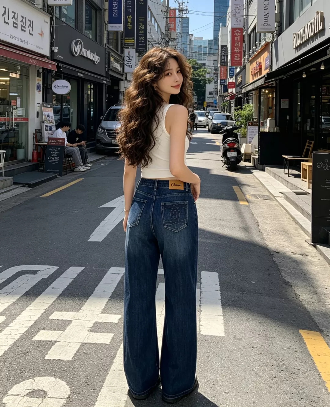 셀린느 하이웨이스트 스트레이트 데님 팬츠 상세 이미지 11