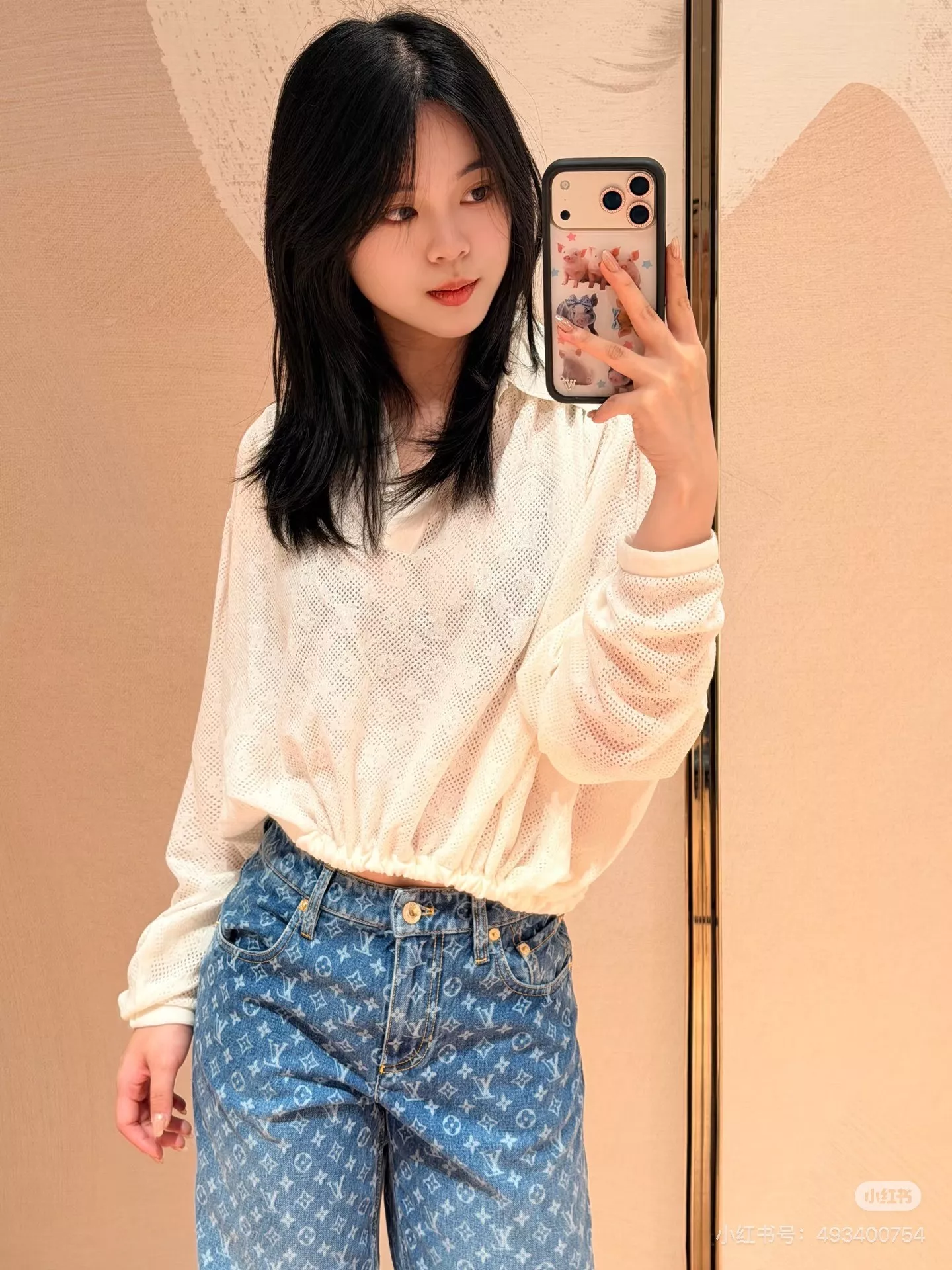 루이비통 모노그램 워싱 데님 스커트 상세 이미지 30