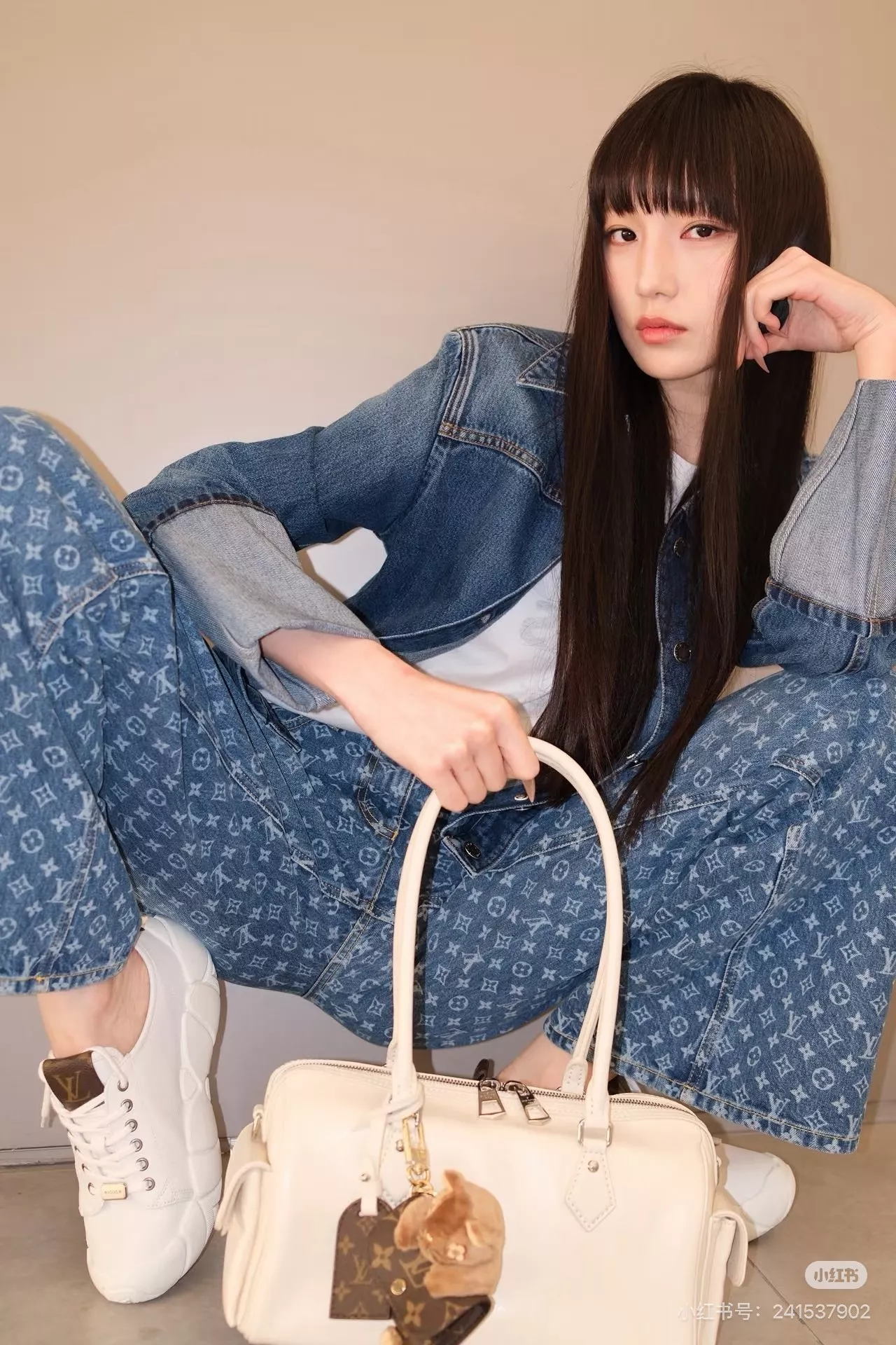 루이비통 모노그램 와이드 데님 팬츠 상세 이미지 40