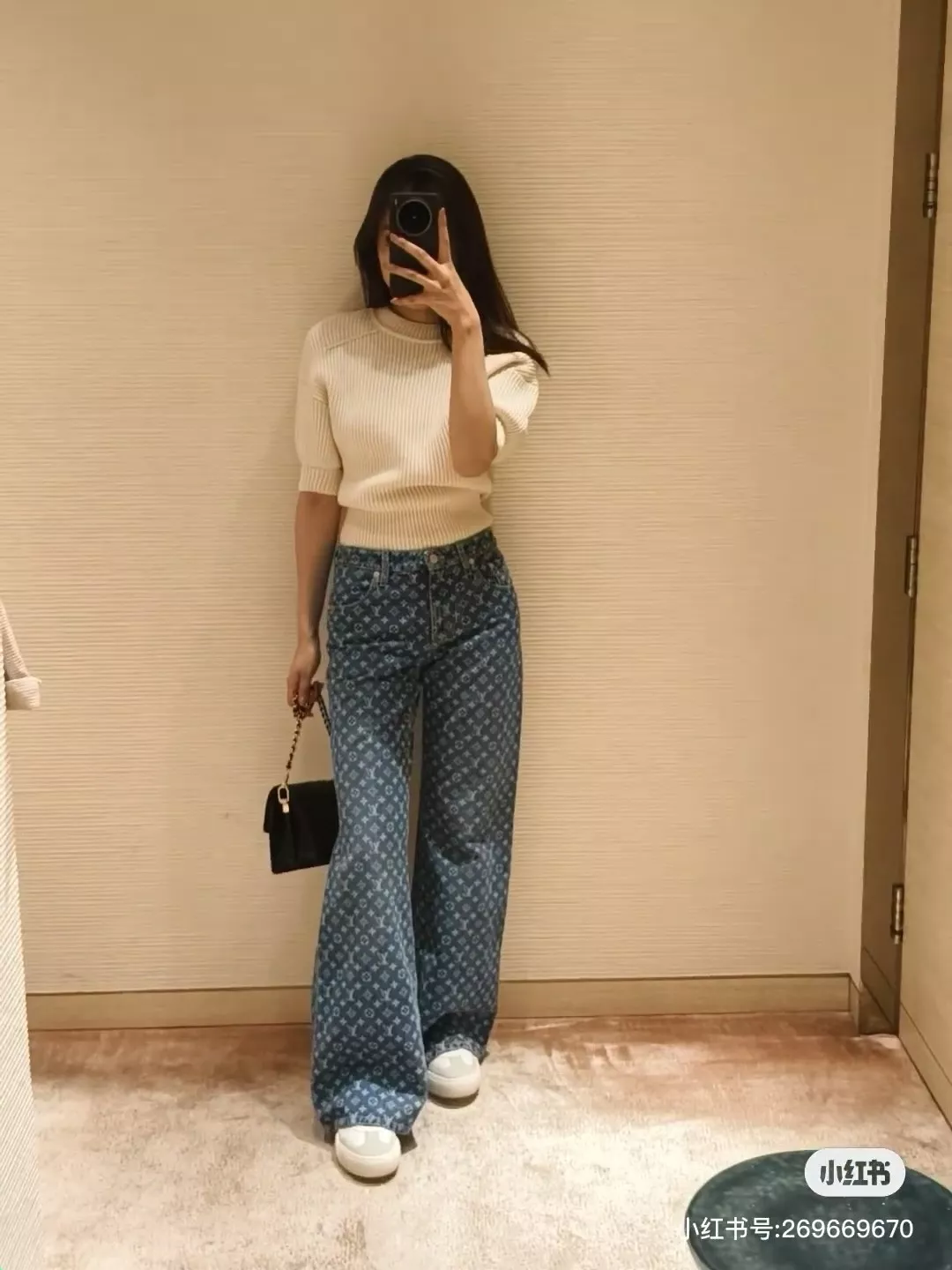 루이비통 모노그램 와이드 데님 팬츠 상세 이미지 27