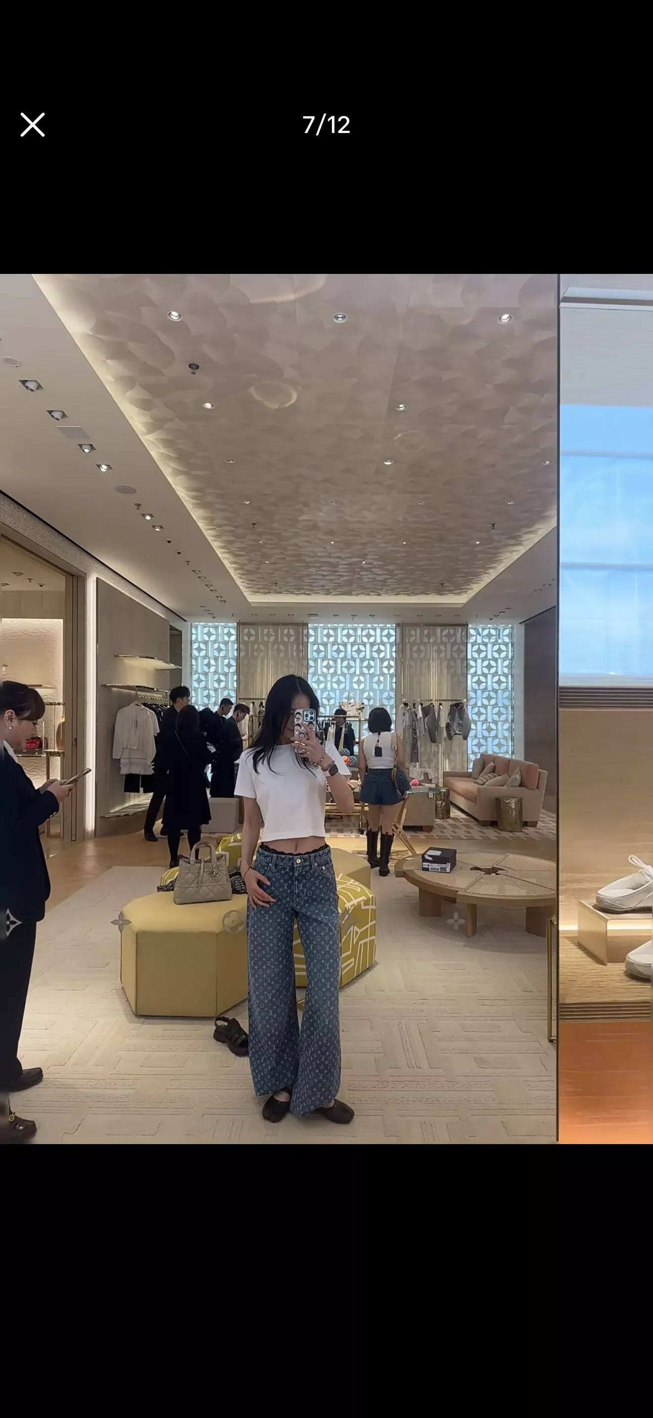 루이비통 모노그램 와이드 데님 팬츠 상세 이미지 49