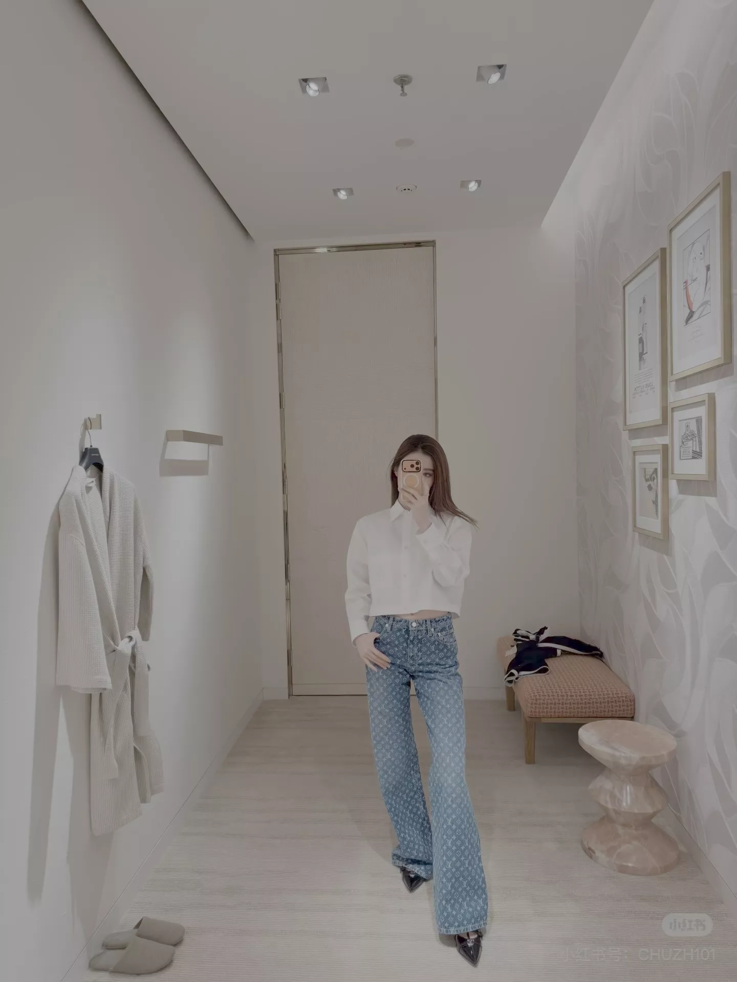 루이비통 모노그램 와이드 데님 팬츠 상세 이미지 43