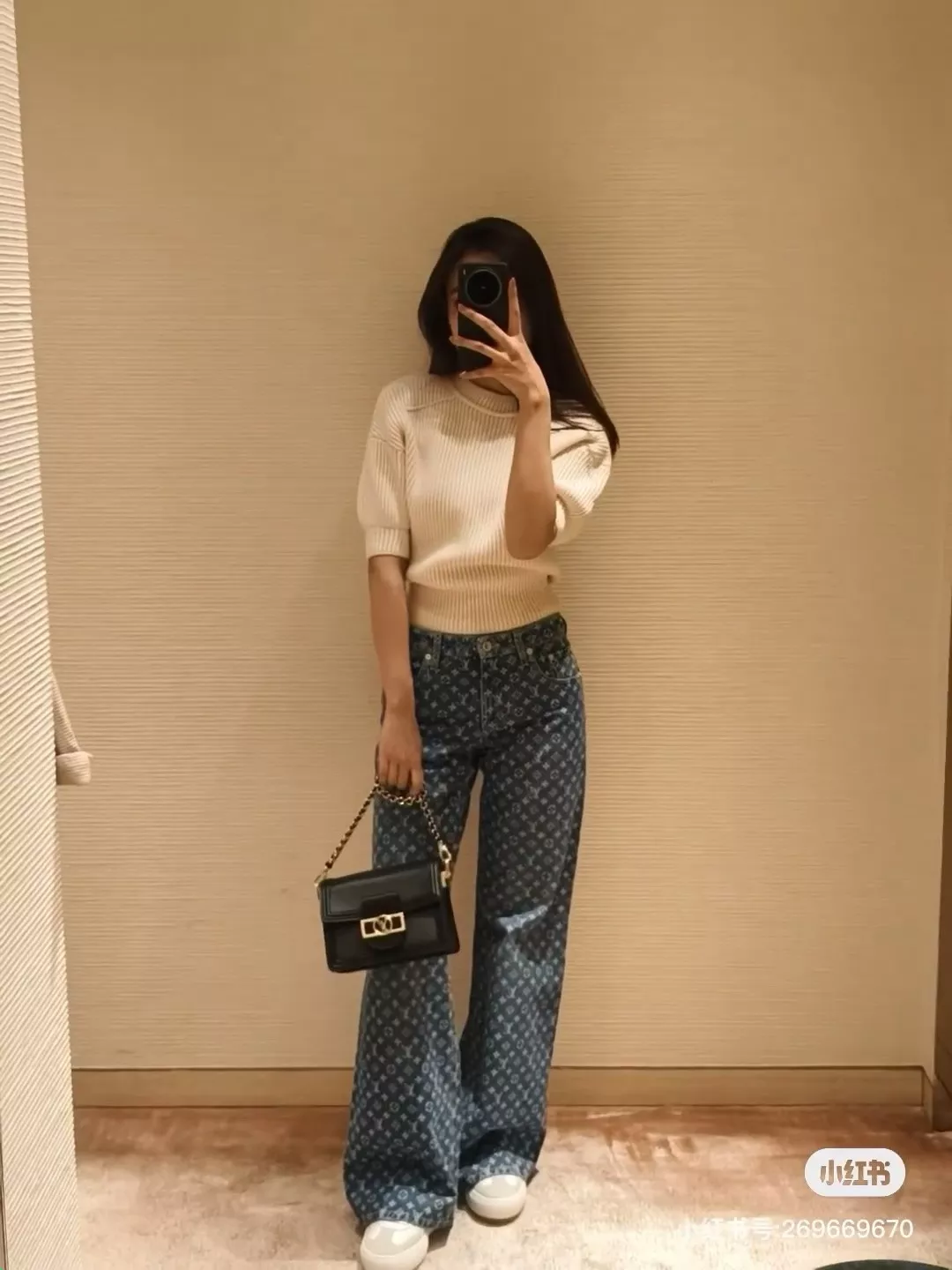 루이비통 모노그램 와이드 데님 팬츠 상세 이미지 26