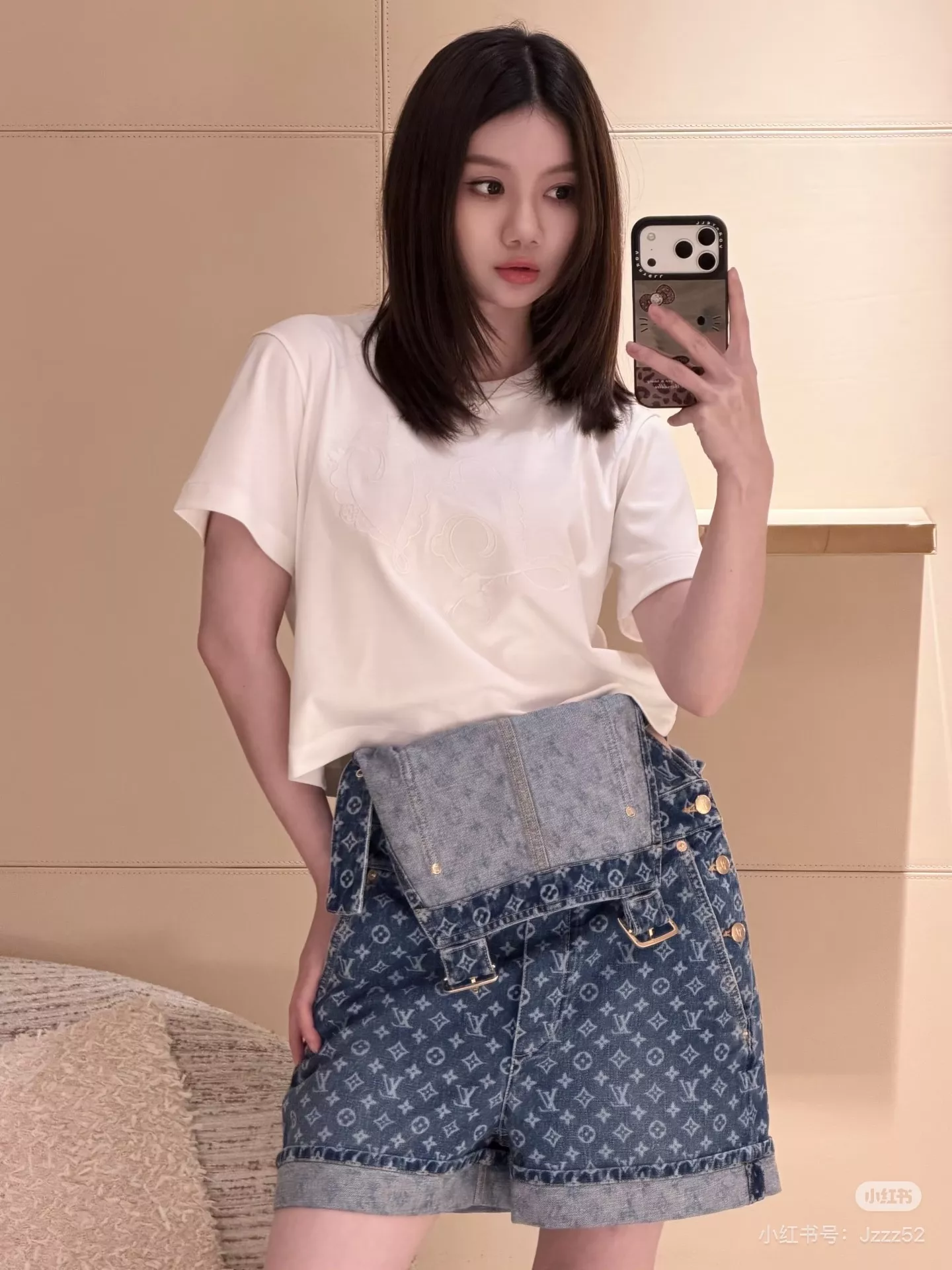 루이비통 모노그램 워싱 데님 오버롤 숏팬츠 상세 이미지 66
