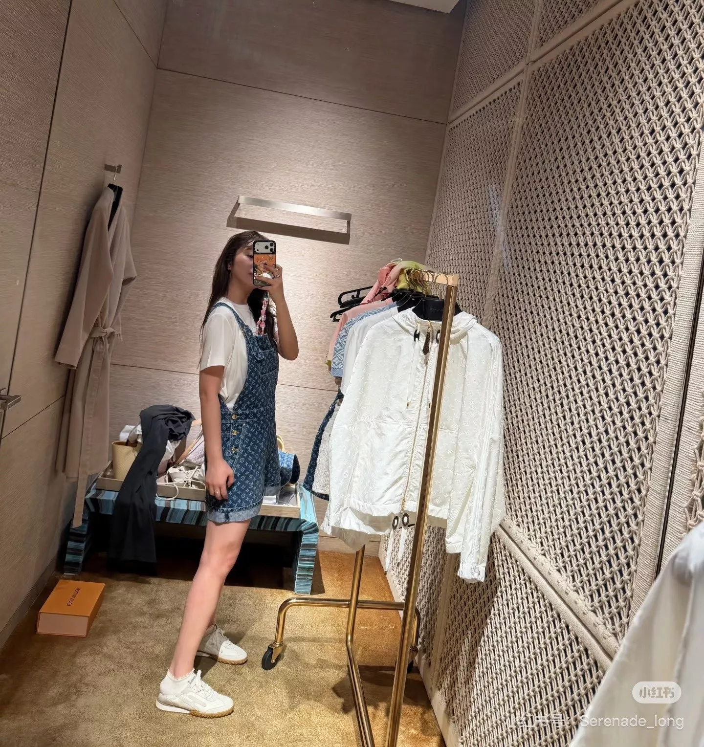 루이비통 모노그램 워싱 데님 오버롤 숏팬츠 상세 이미지 93