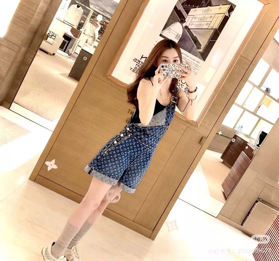루이비통 모노그램 워싱 데님 오버롤 숏팬츠 상세 이미지 85
