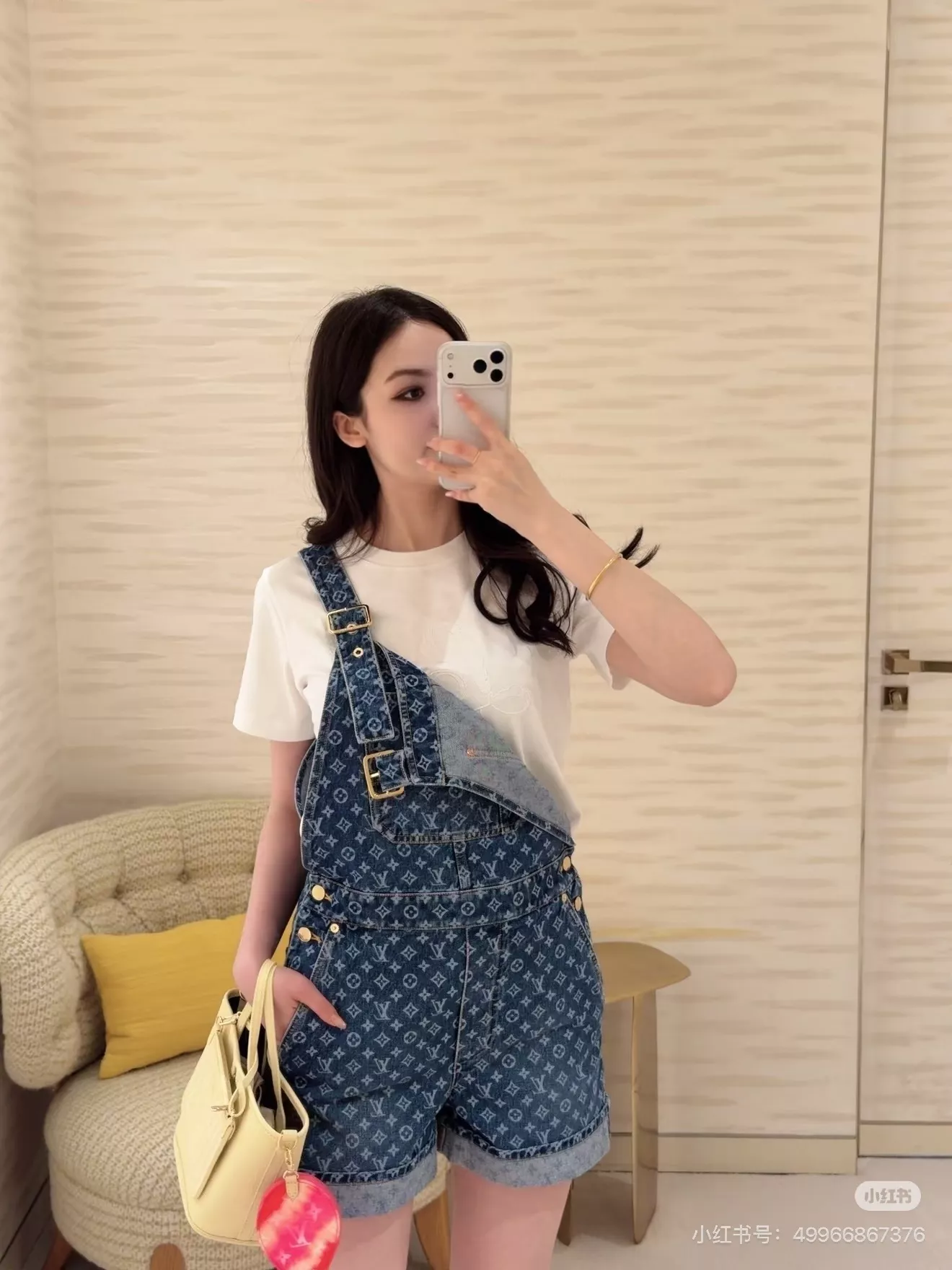 루이비통 모노그램 워싱 데님 오버롤 숏팬츠 상세 이미지 59