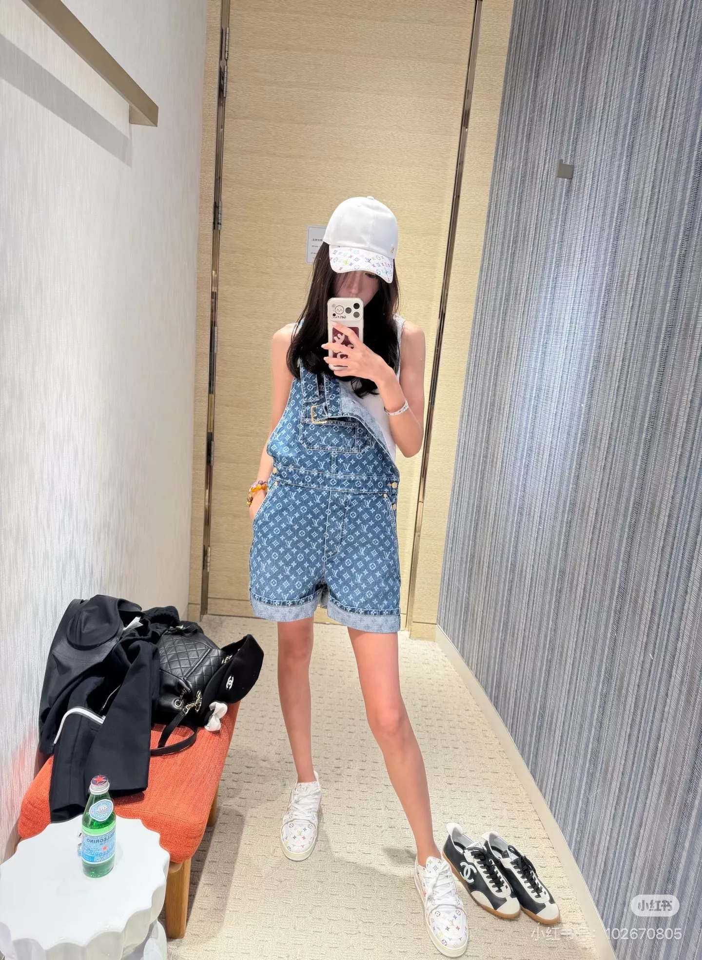 루이비통 모노그램 워싱 데님 오버롤 숏팬츠 상세 이미지 24