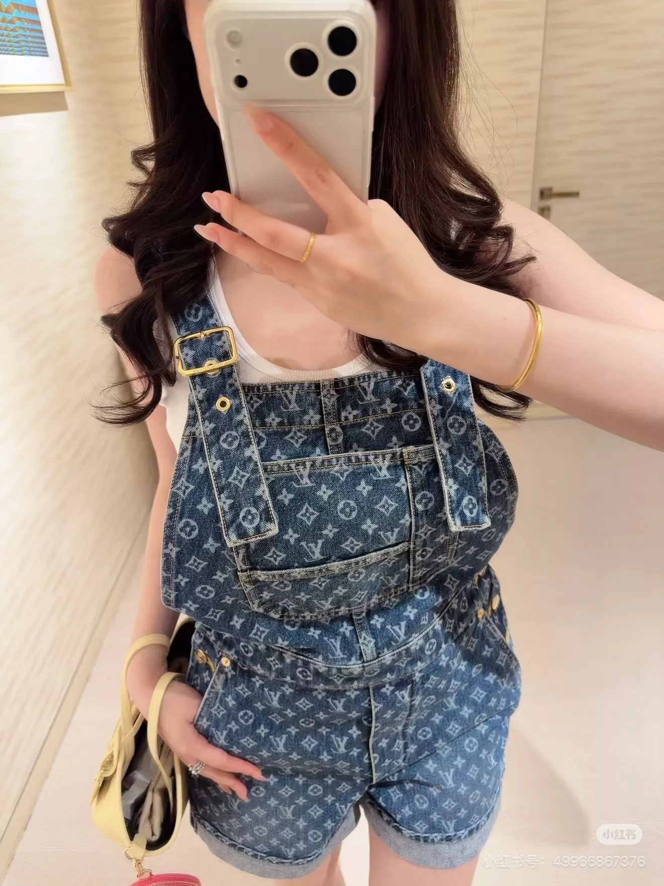 루이비통 모노그램 워싱 데님 오버롤 숏팬츠 상세 이미지 58