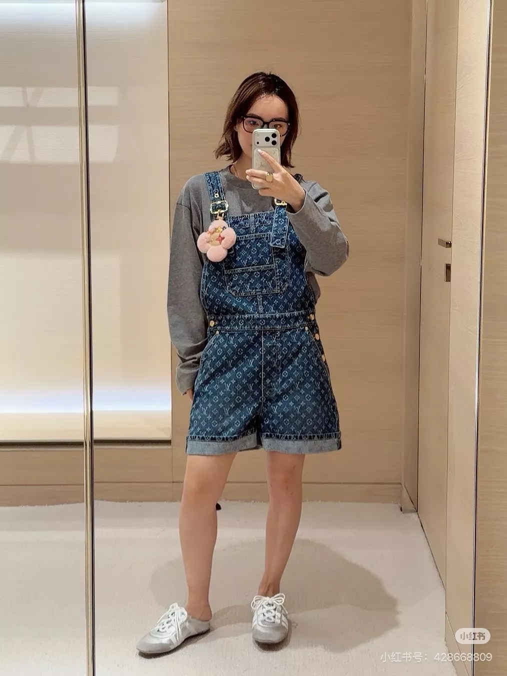 루이비통 모노그램 워싱 데님 오버롤 숏팬츠 상세 이미지 18